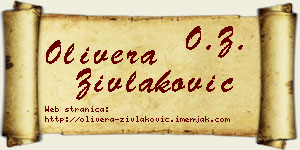 Olivera Zivlaković vizit kartica